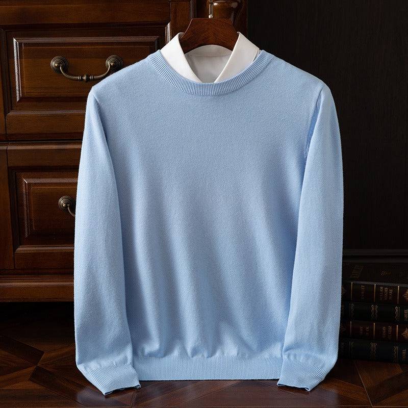 セットアップ RONRON PENDANT V NECK STRIPE SWEATSHIRT BLUE V-neck varsity sweater | North Sails