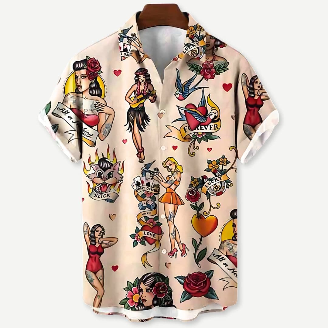 Relaxed "Vintage Ink" Shirt - Saint Drako