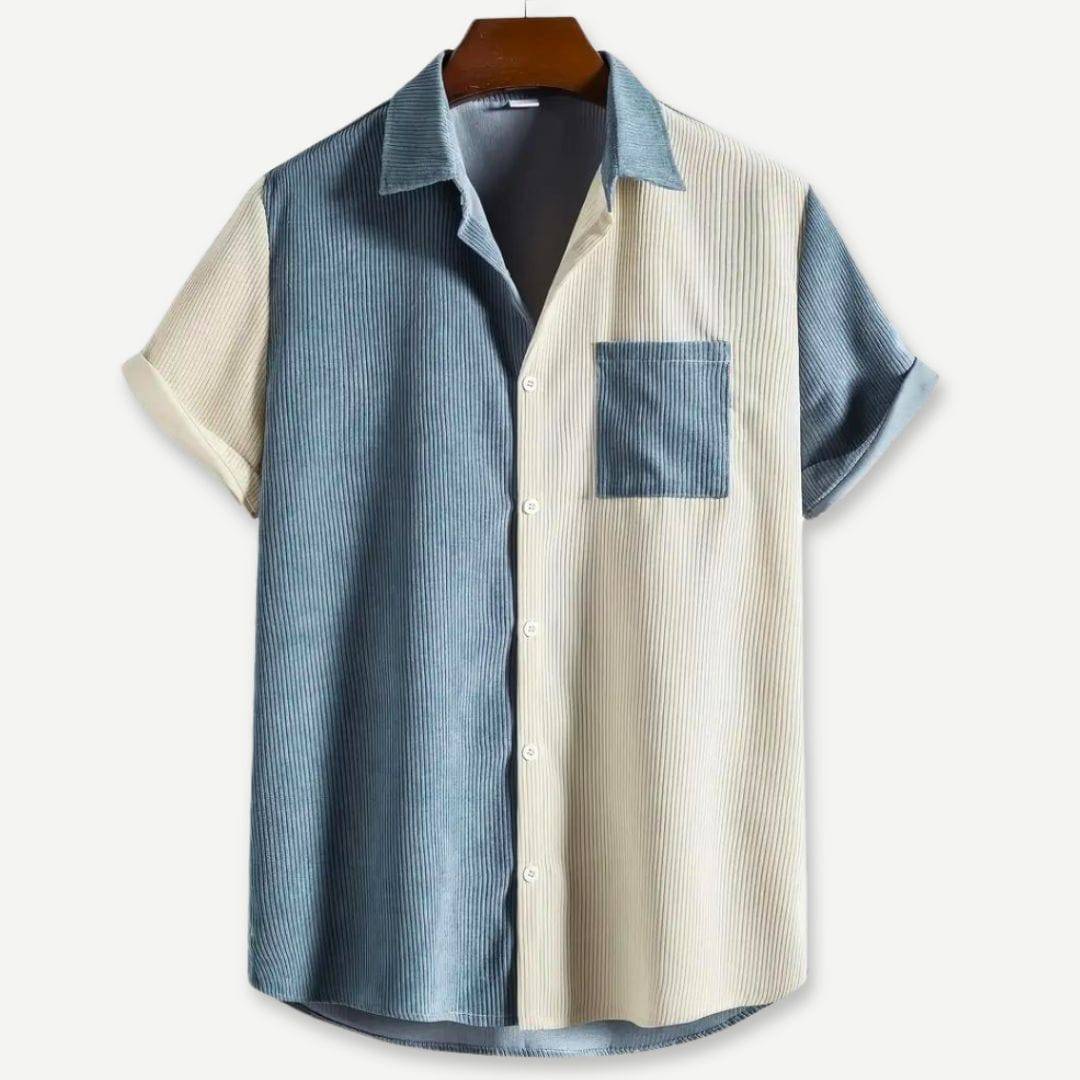 Relaxed Two-Tone Ribbed Shirt | Saint Drako Relaxed Two-Tone Ribbed Shirt | Saint Drako