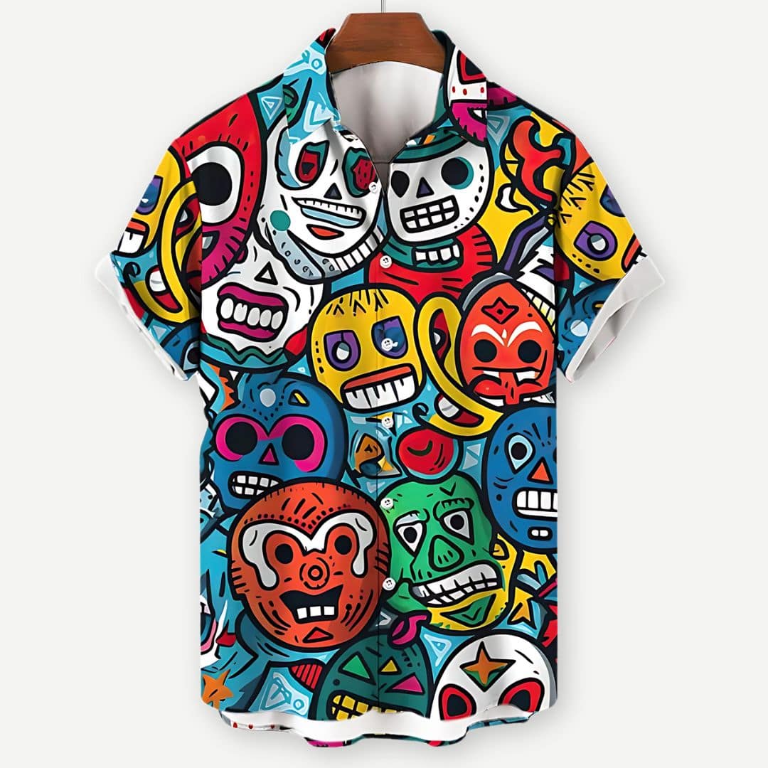 Relaxed Toon Luchador Shirt - Saint Drako