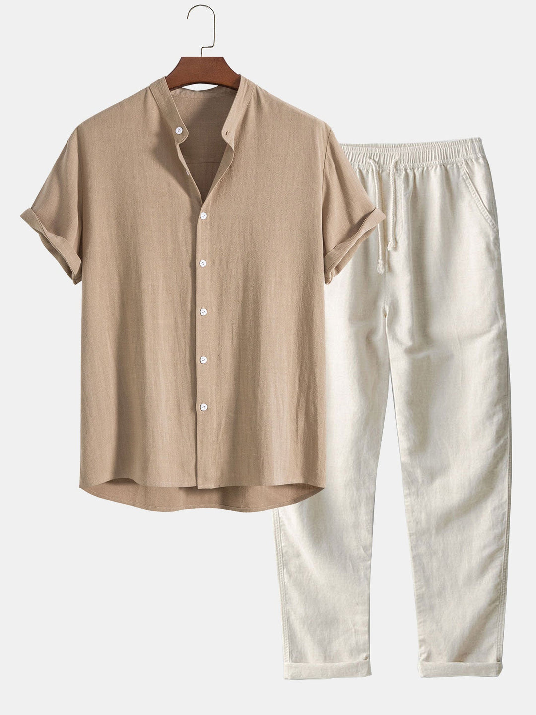 Carter Men’s Button Shirt and Shorts Set - Saint Drako