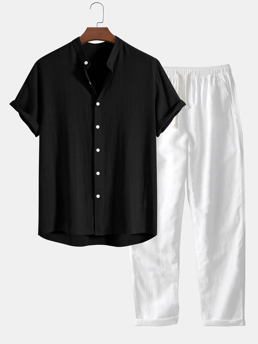 Carter Men’s Button Shirt and Shorts Set - Saint Drako
