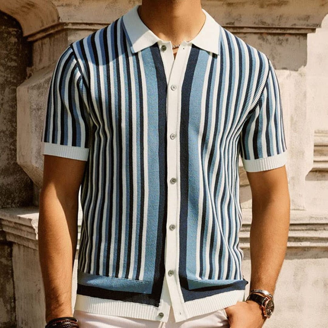 Brighton Striped Button Up - Saint Drako
