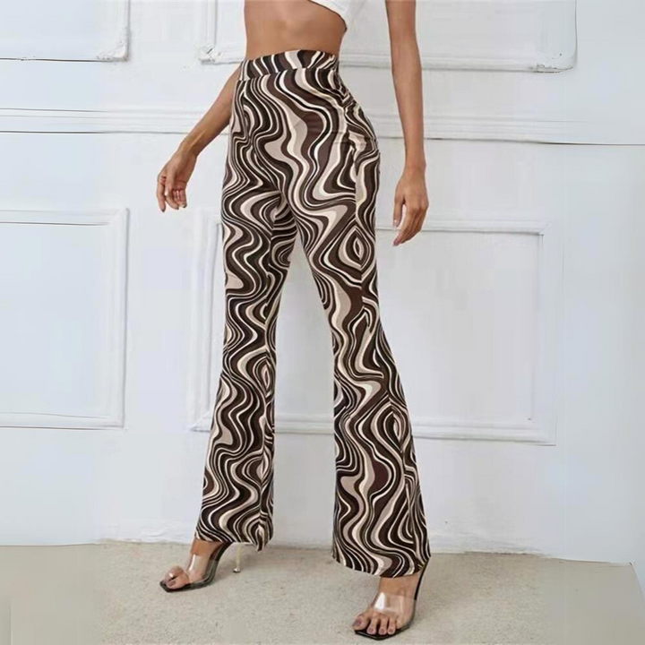 Bold Psychedelic Flare Pants - Saint Drako