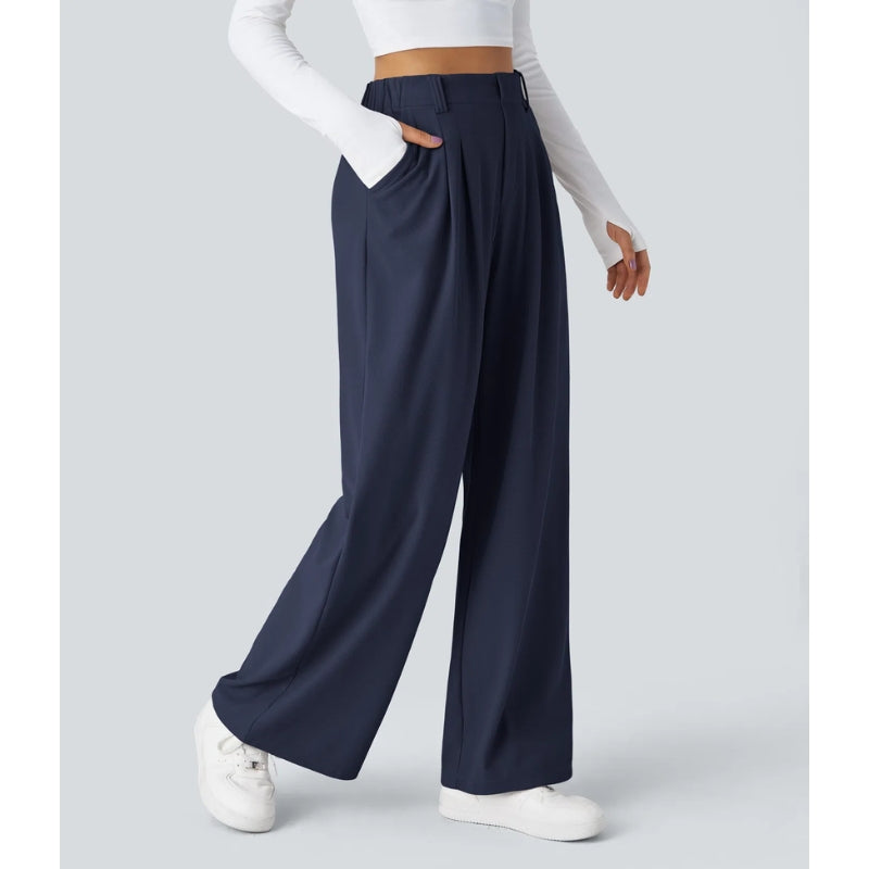 Elira High Waisted Waffle Pants - Saint Drako