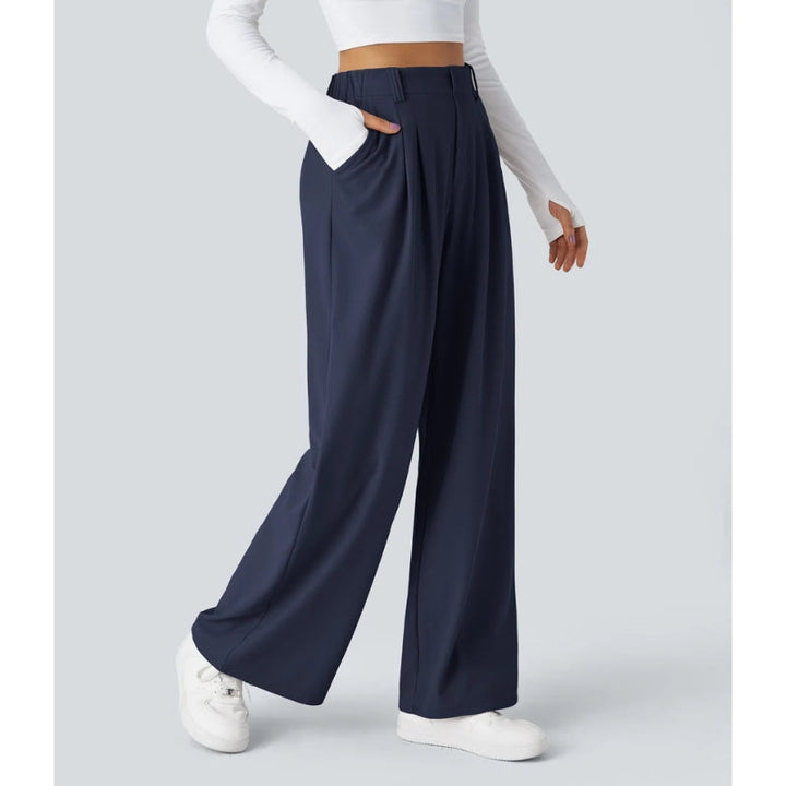 Elira High Waisted Waffle Pants - Saint Drako