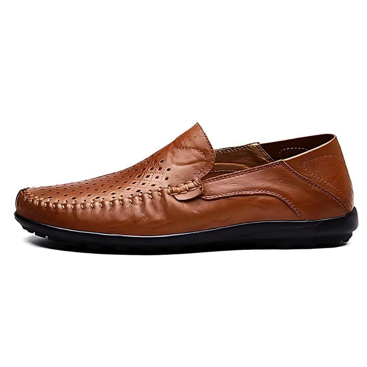 Genuine Leather "Air-Flow" Loafers