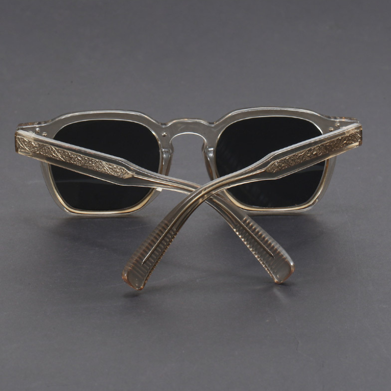 Amber Vintage Square Sunglasses