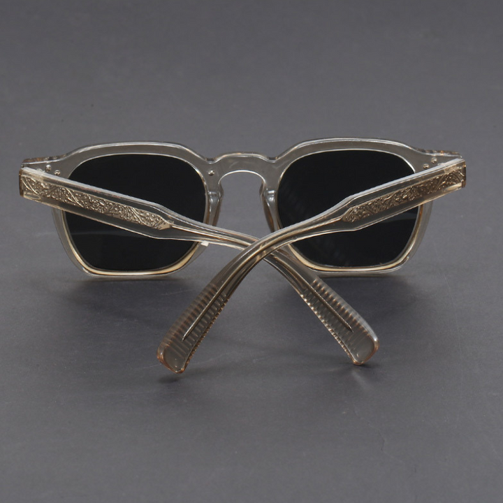 Amber Vintage Square Sunglasses