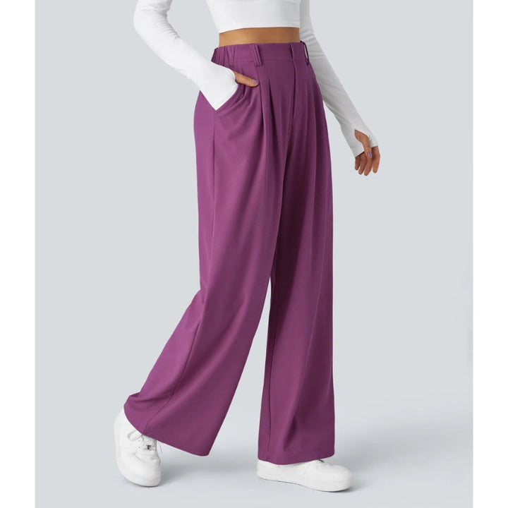 Elira High Waisted Waffle Pants - Saint Drako