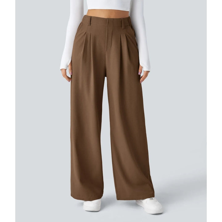 Elira High Waisted Waffle Pants - Saint Drako