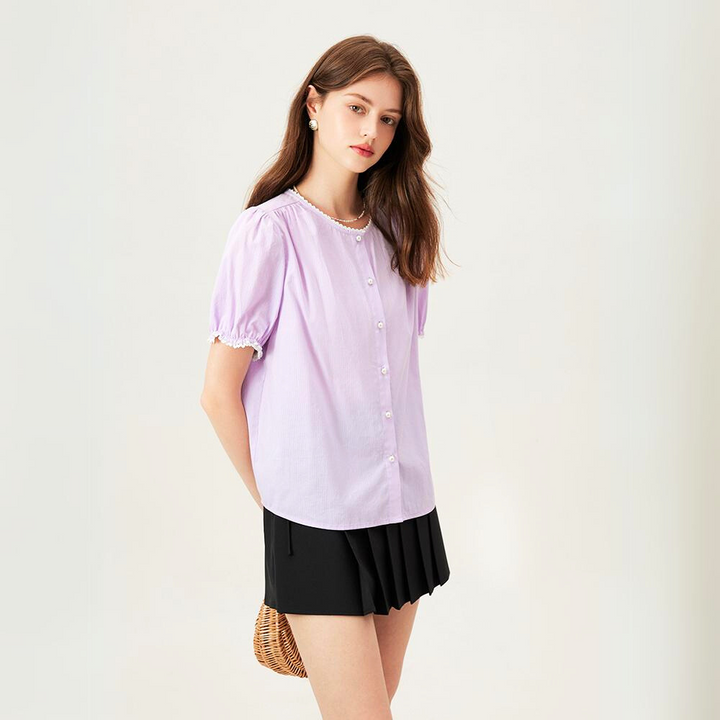 Chic Puff Sleeve Blouse - Saint Drako