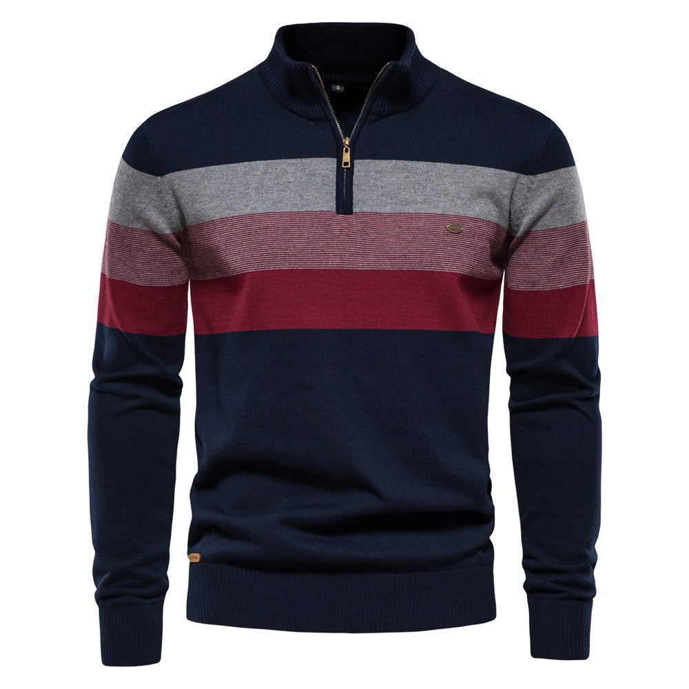 Torino Colorblock Half-Zip Sweater