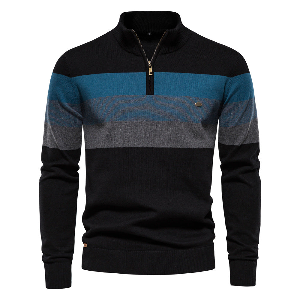 Torino Colorblock Half-Zip Sweater