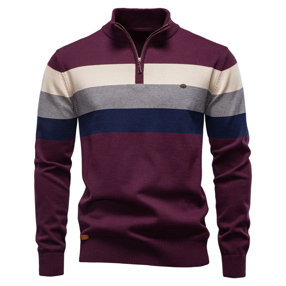 Torino Colorblock Half-Zip Sweater