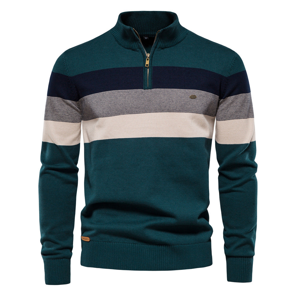Torino Colorblock Half-Zip Sweater