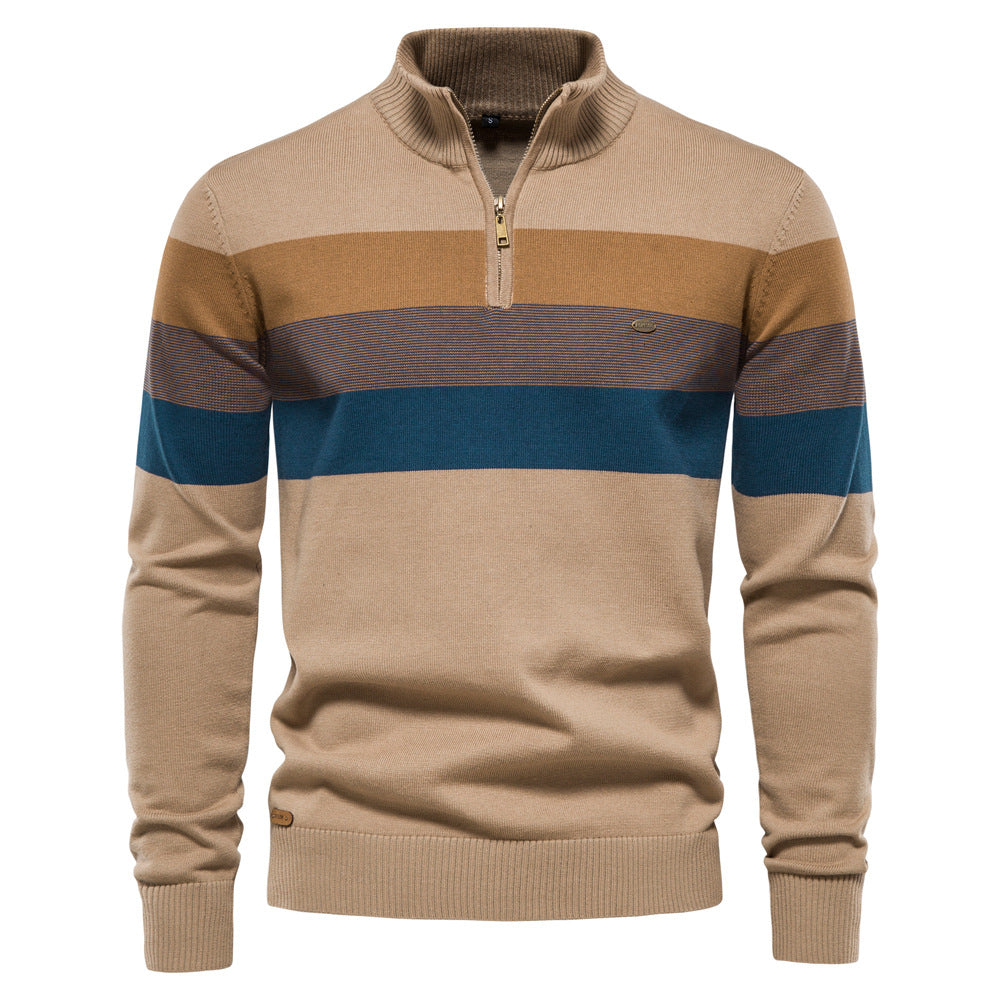 Torino Colorblock Half-Zip Sweater
