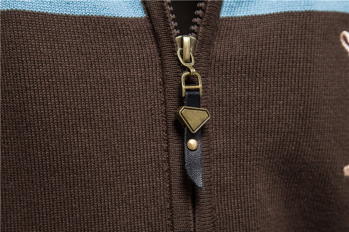 Verona Colorblock Zip Cardigan