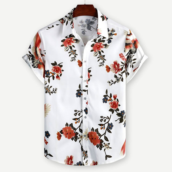 Relaxed Flight of Flowers Shirt