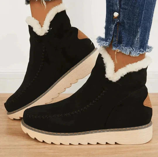 Siena Fleece-Lined Platform Ankle Boots