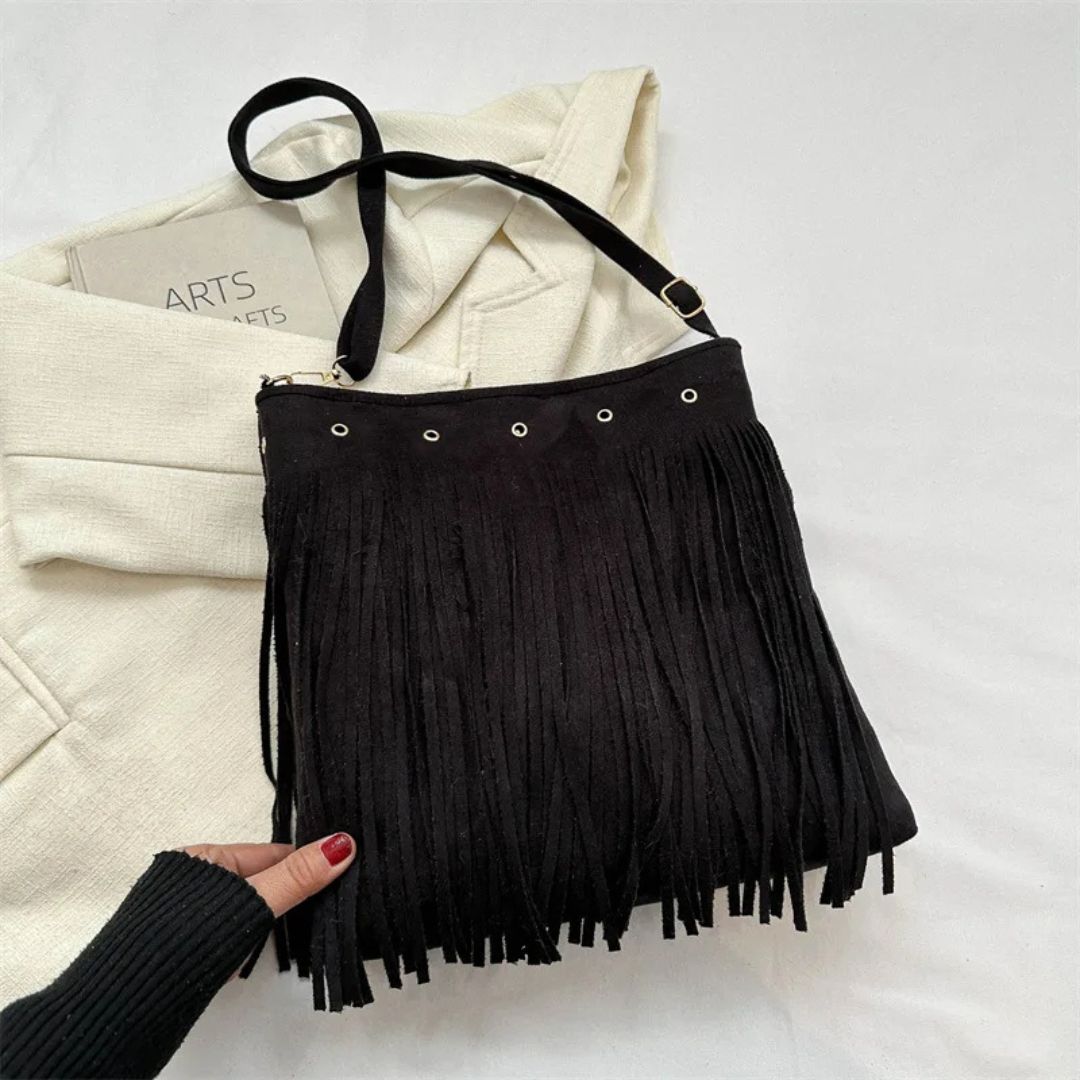 Cowgirl Suede Tassle Bag