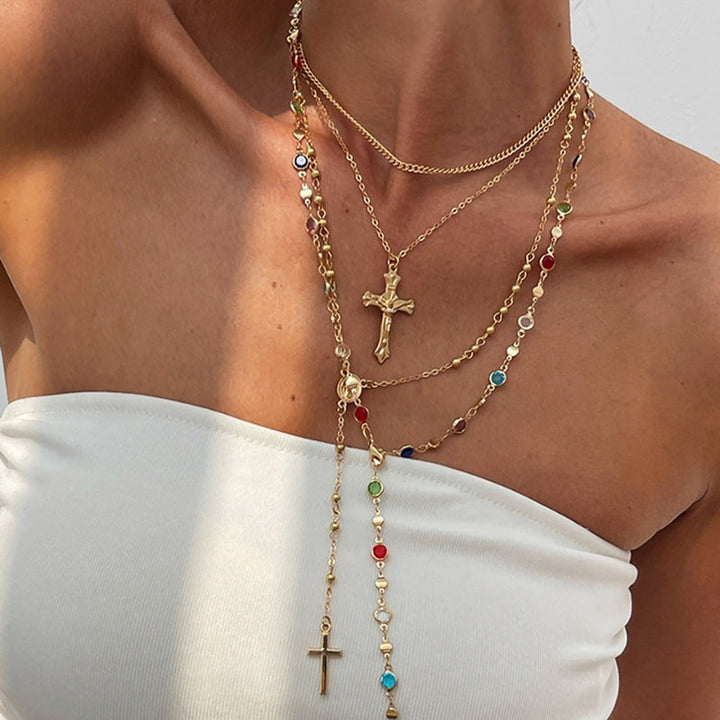 Aurelia 4-Piece Cross Necklace Set