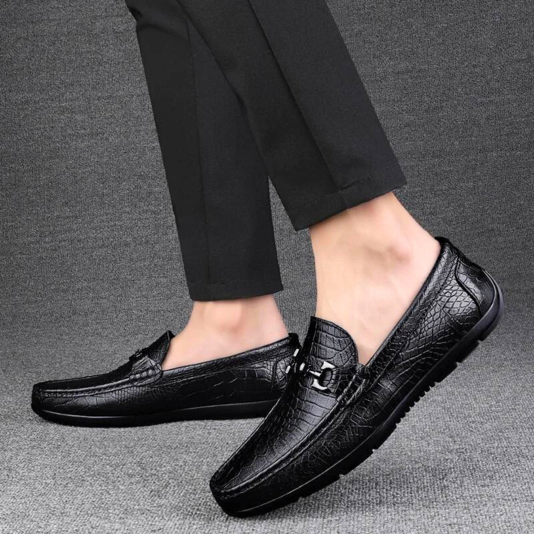 Giovanni Leather Loafers - Saint Drako