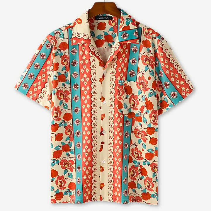 Rose Bloom Summer Collar Shirt - Saint Drako