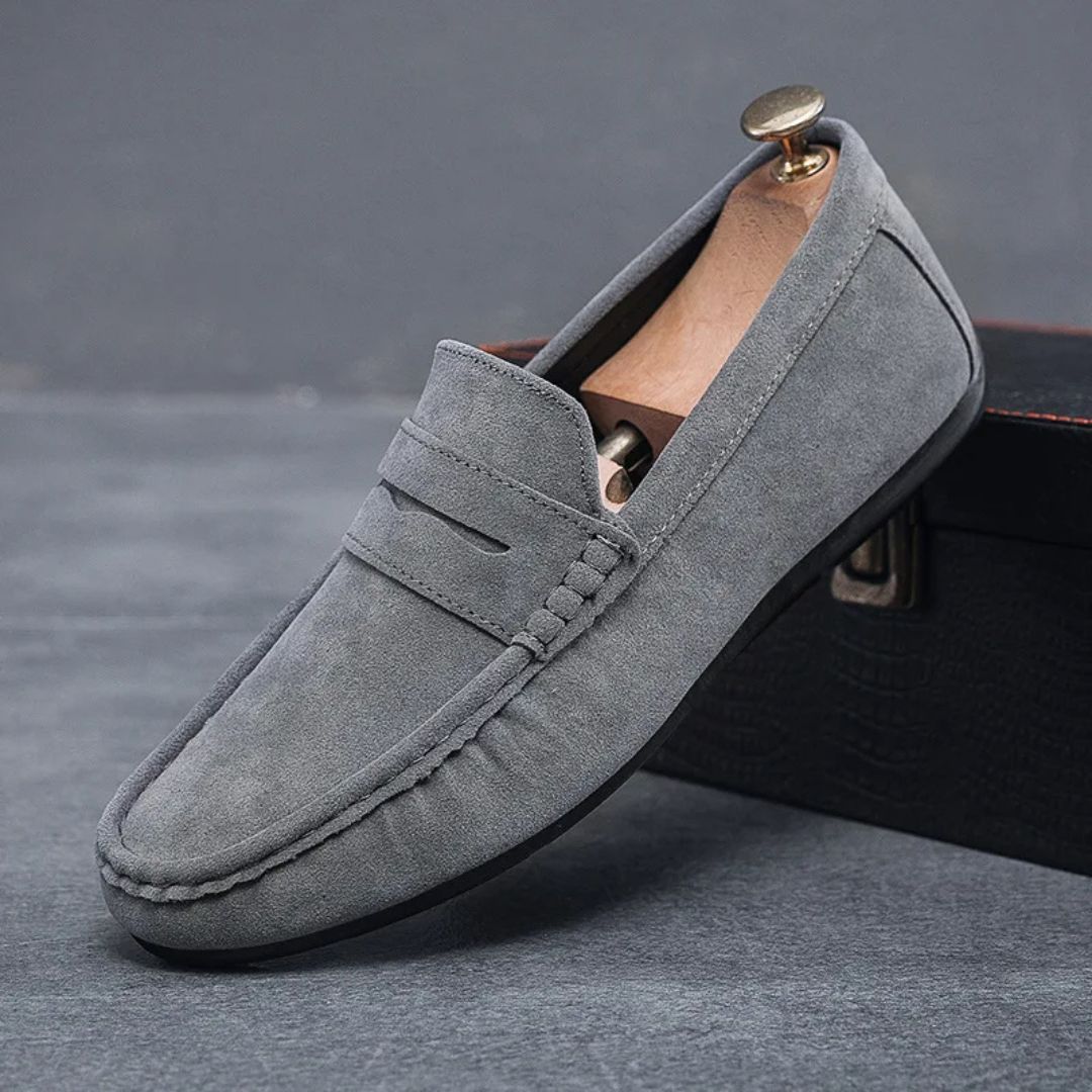 Suede Driving Loafers