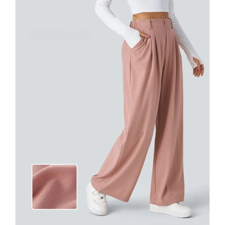 Elira High Waisted Waffle Pants - Saint Drako