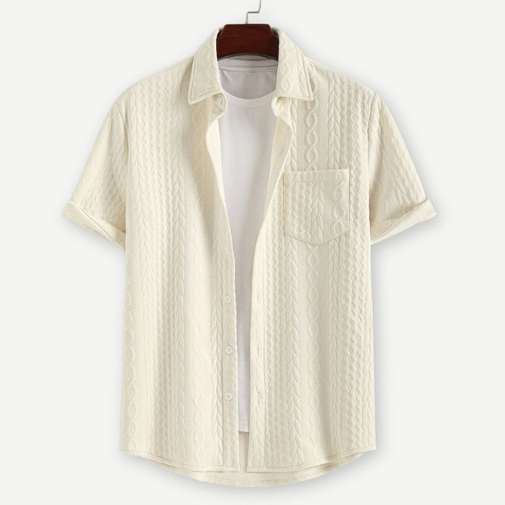 Lux Knitted Ivory Shirt - Saint Drako