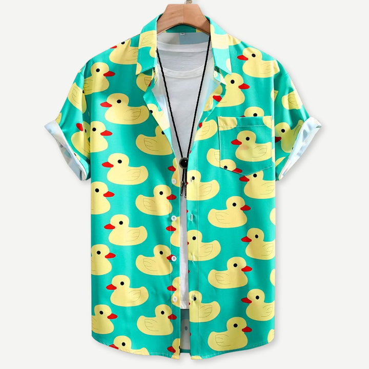 Relaxed "Quack Attack" Shirt - Saint Drako