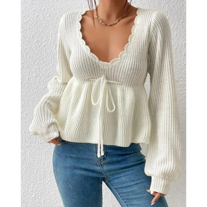 Savine Scallop Knit Top