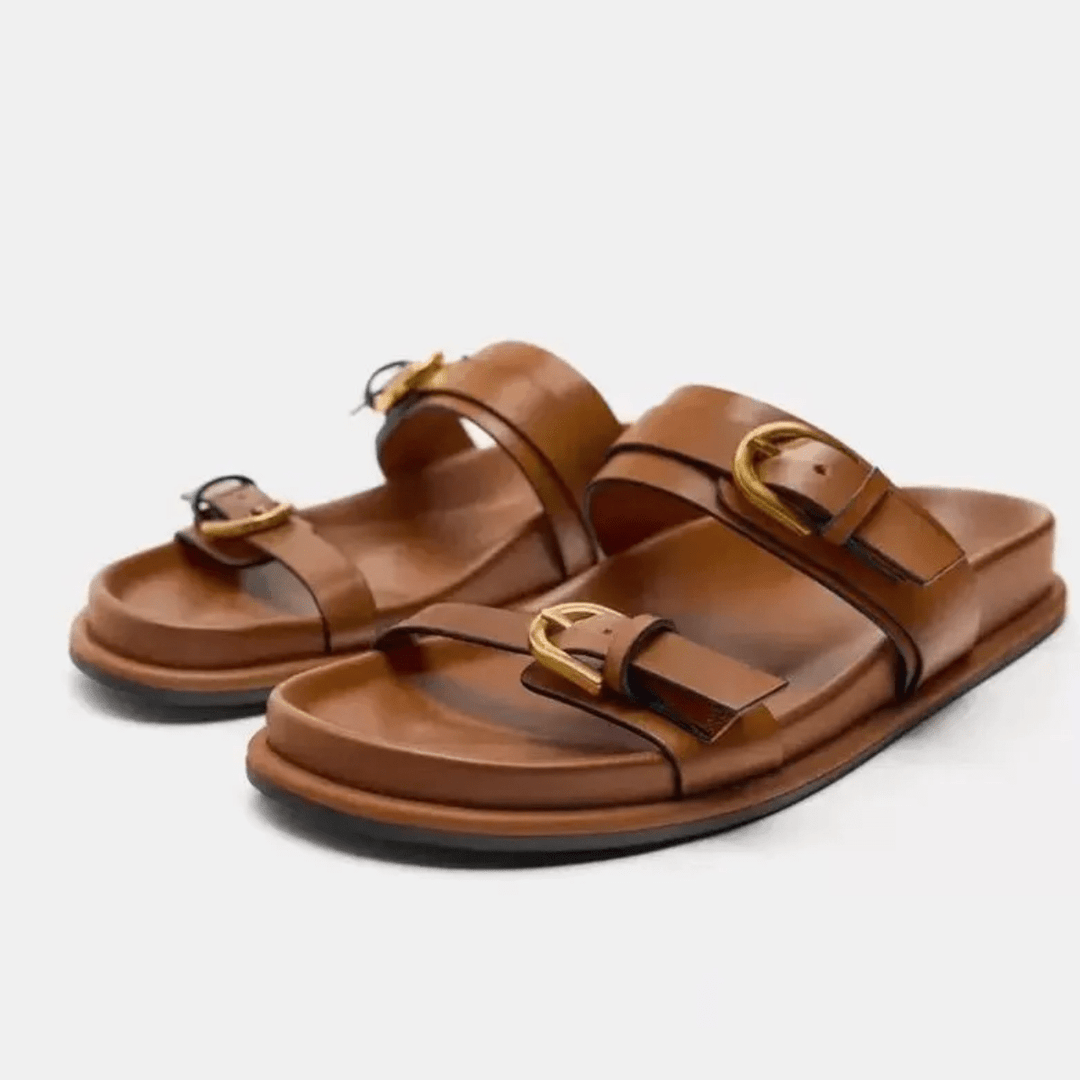 Karma Stride Leather Sandals - Saint Drako