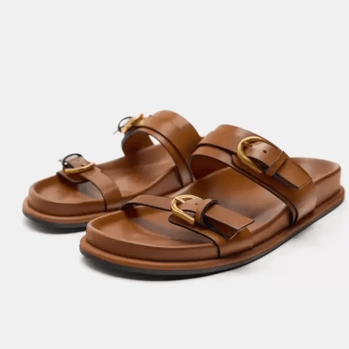 Karma Stride Leather Sandals - Saint Drako