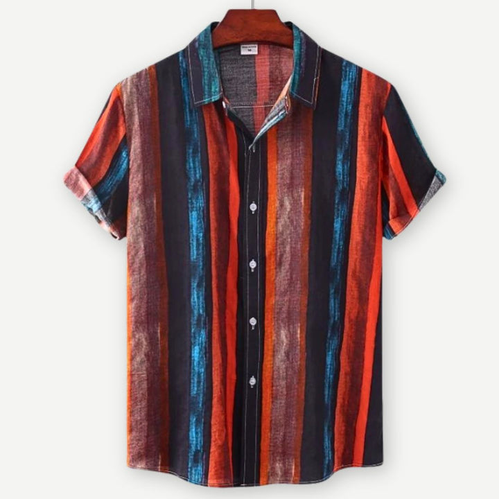 Relaxed Striped Linen Shirt - Saint Drako