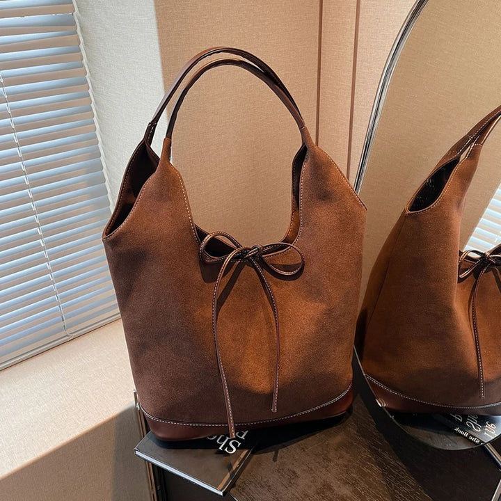 Willow Suede Bucket Tote