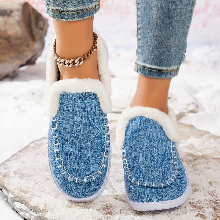 Elara Faux Suede Slip-On Loafers