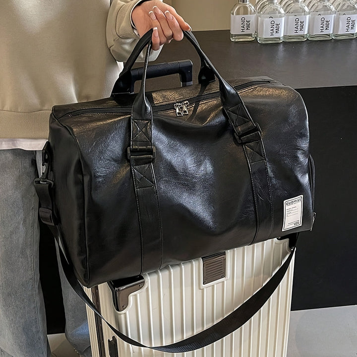 Leather Duffle Bag – Perfect Overnight Travel Bag For Men and Ladies - Saint Drako