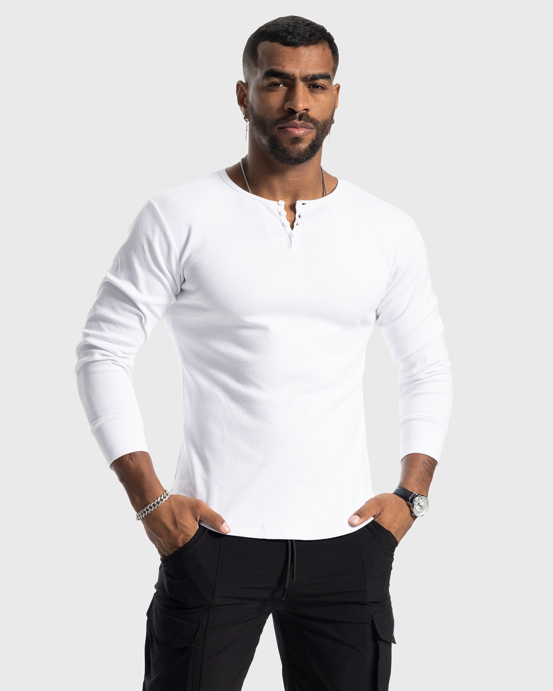 Siena Ribbed Henley Shirt