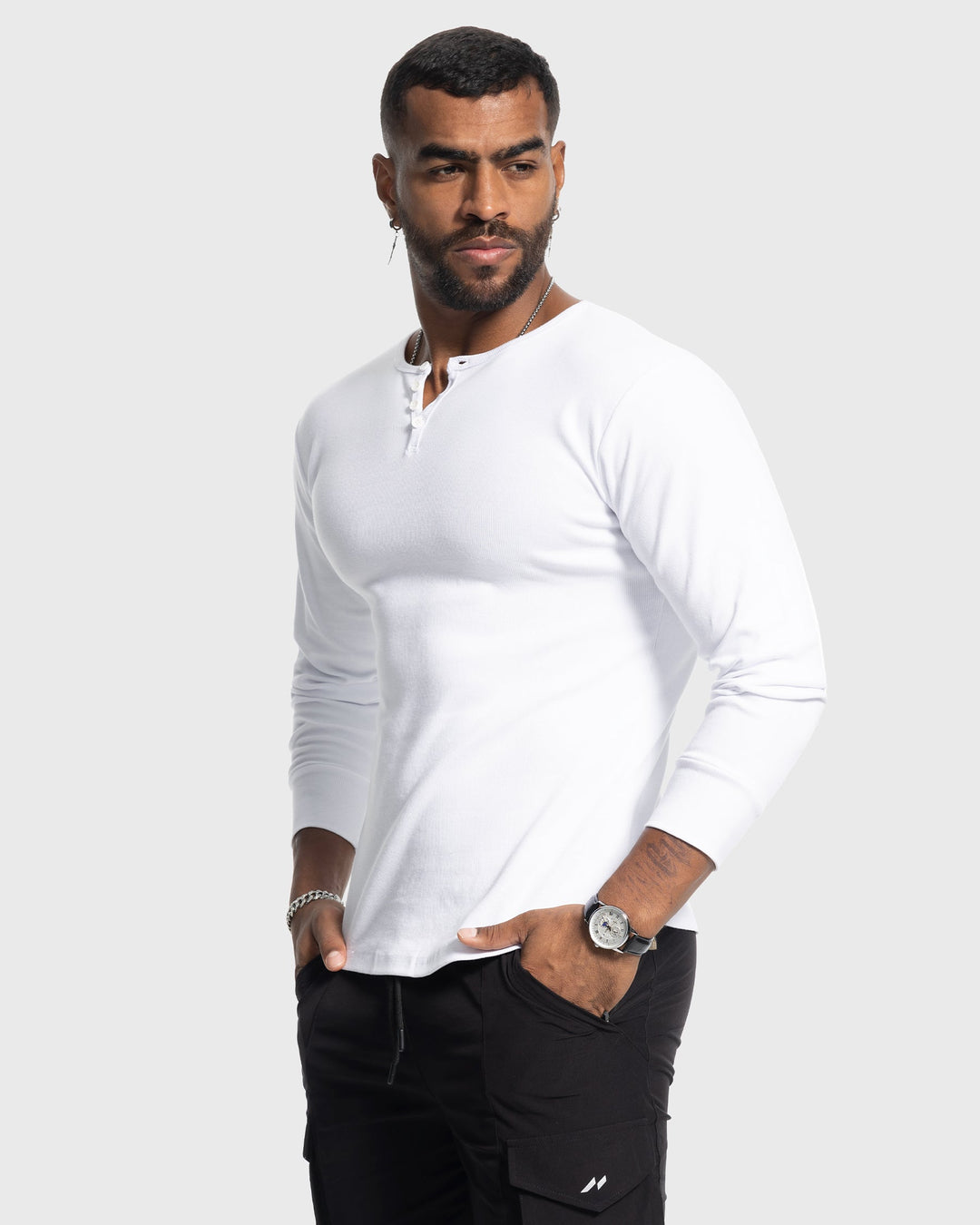 Salerno Rib Knit Henley