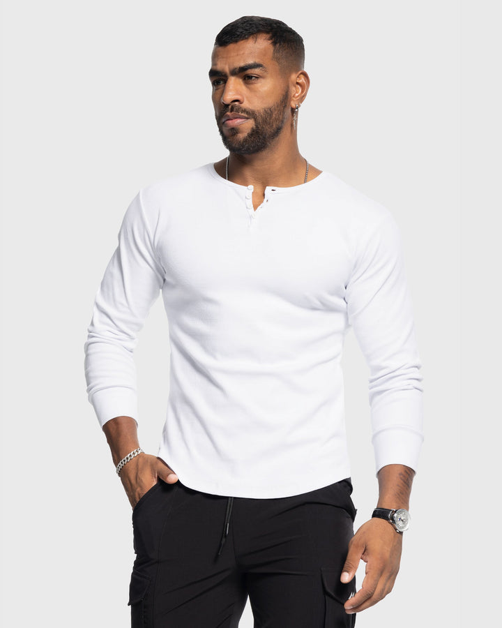 Siena Ribbed Henley Shirt