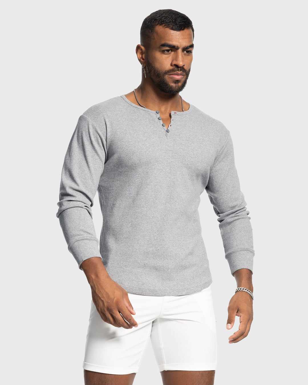 Salerno Rib Knit Henley