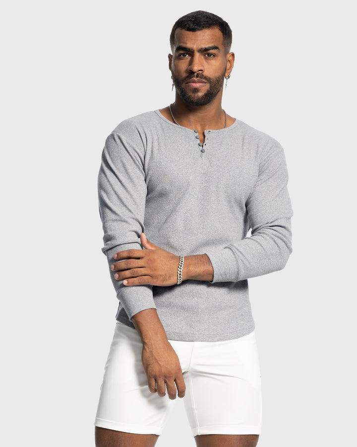 Siena Ribbed Henley Shirt