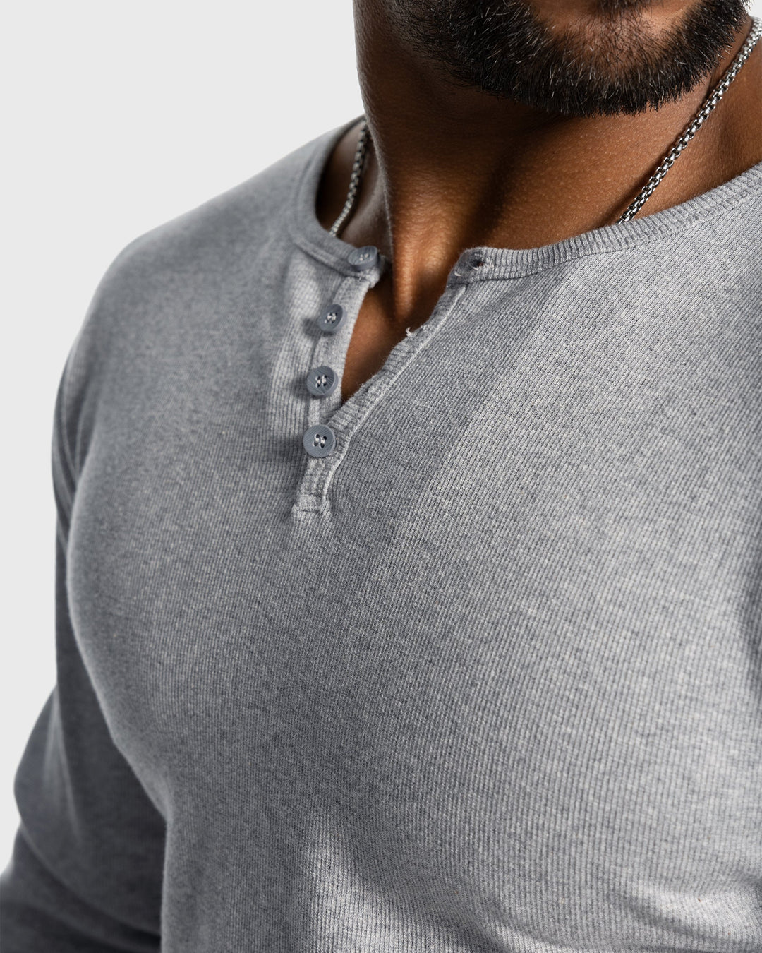 Salerno Rib Knit Henley