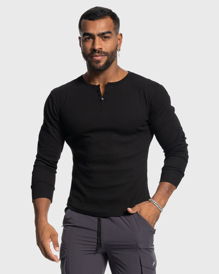 Siena Ribbed Henley Shirt