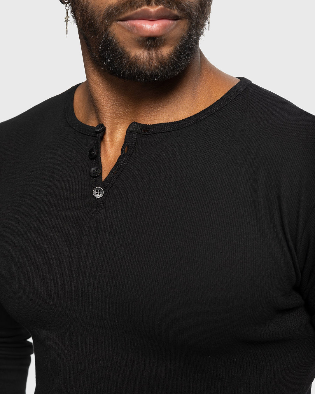 Salerno Rib Knit Henley