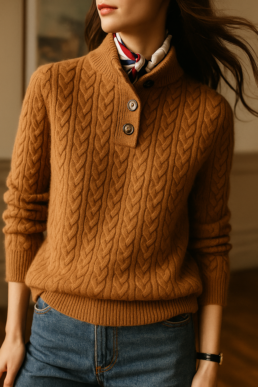 Monza Cable Knit Sweater