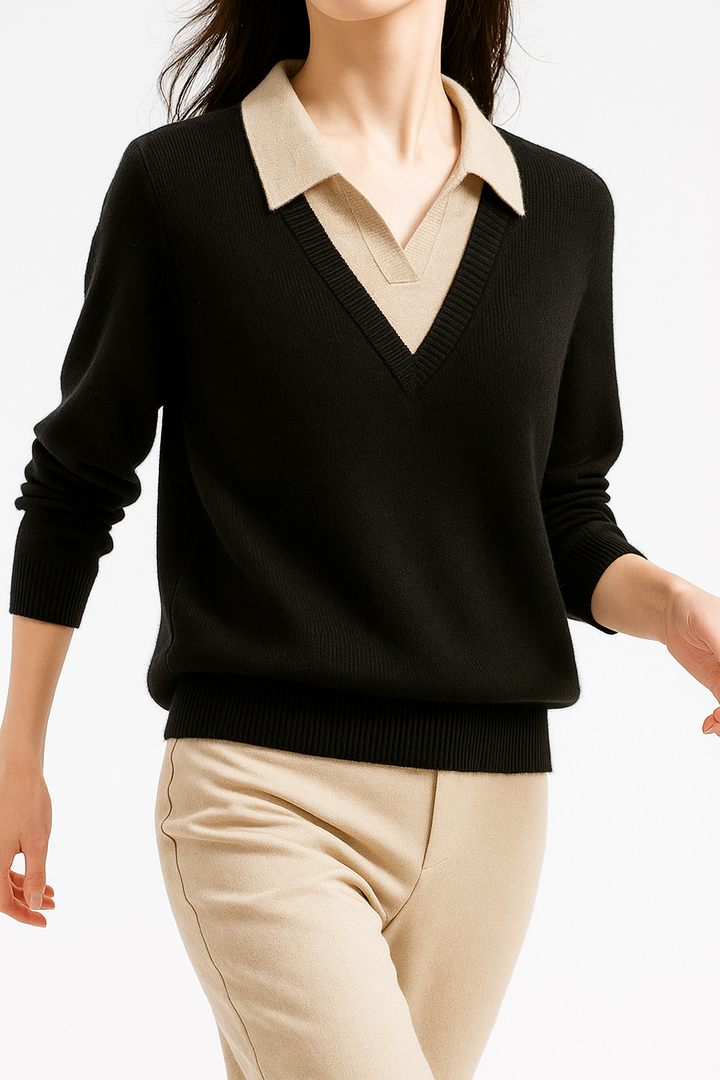 Verona Layered Knit Top