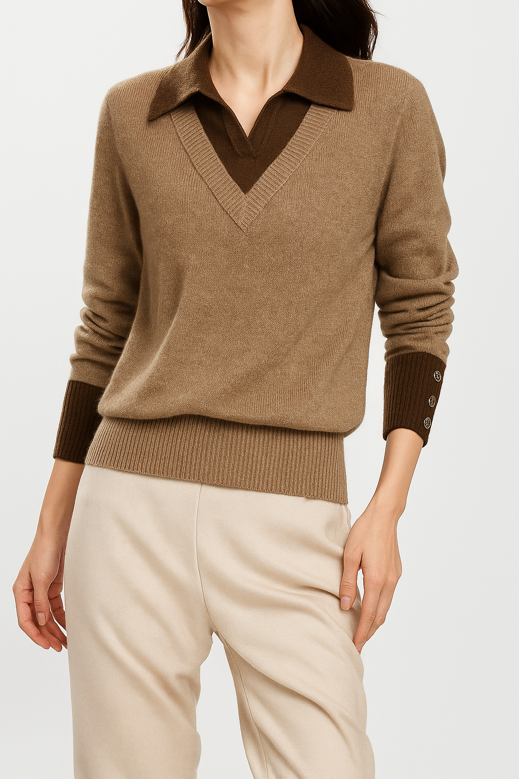 Verona Layered Knit Top